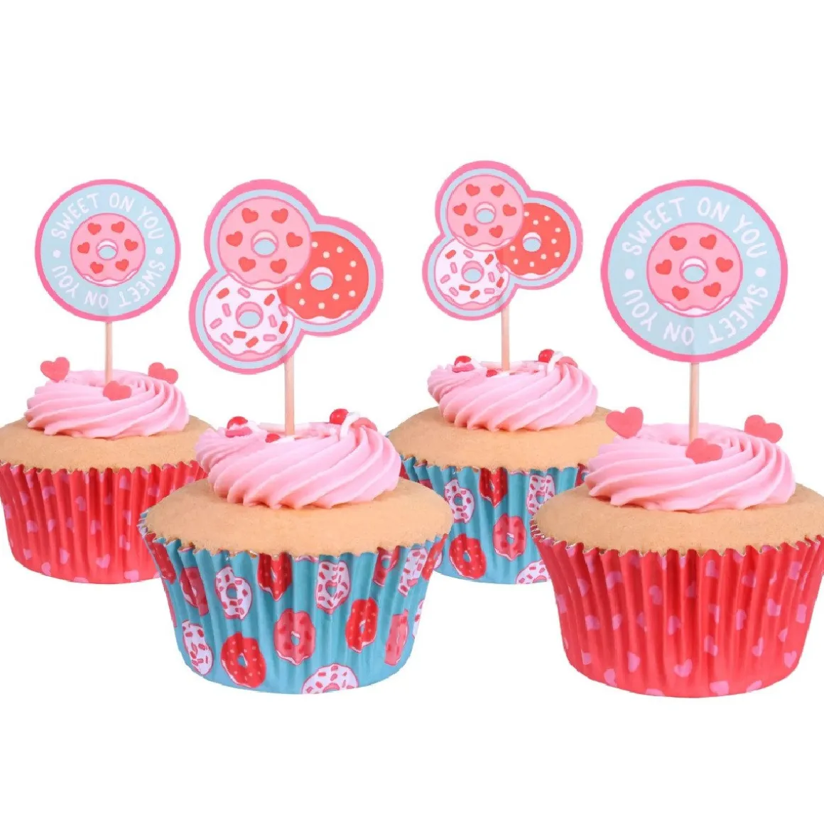PME Cupcake Set Valentijn Donuts 24st.