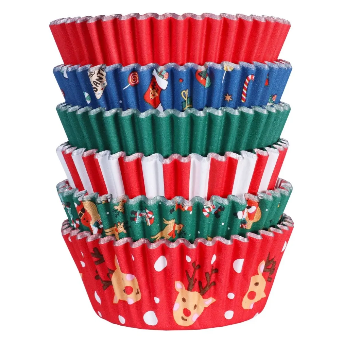 PME Cupcake Vormpjes Kerst Assortiment 100st.
