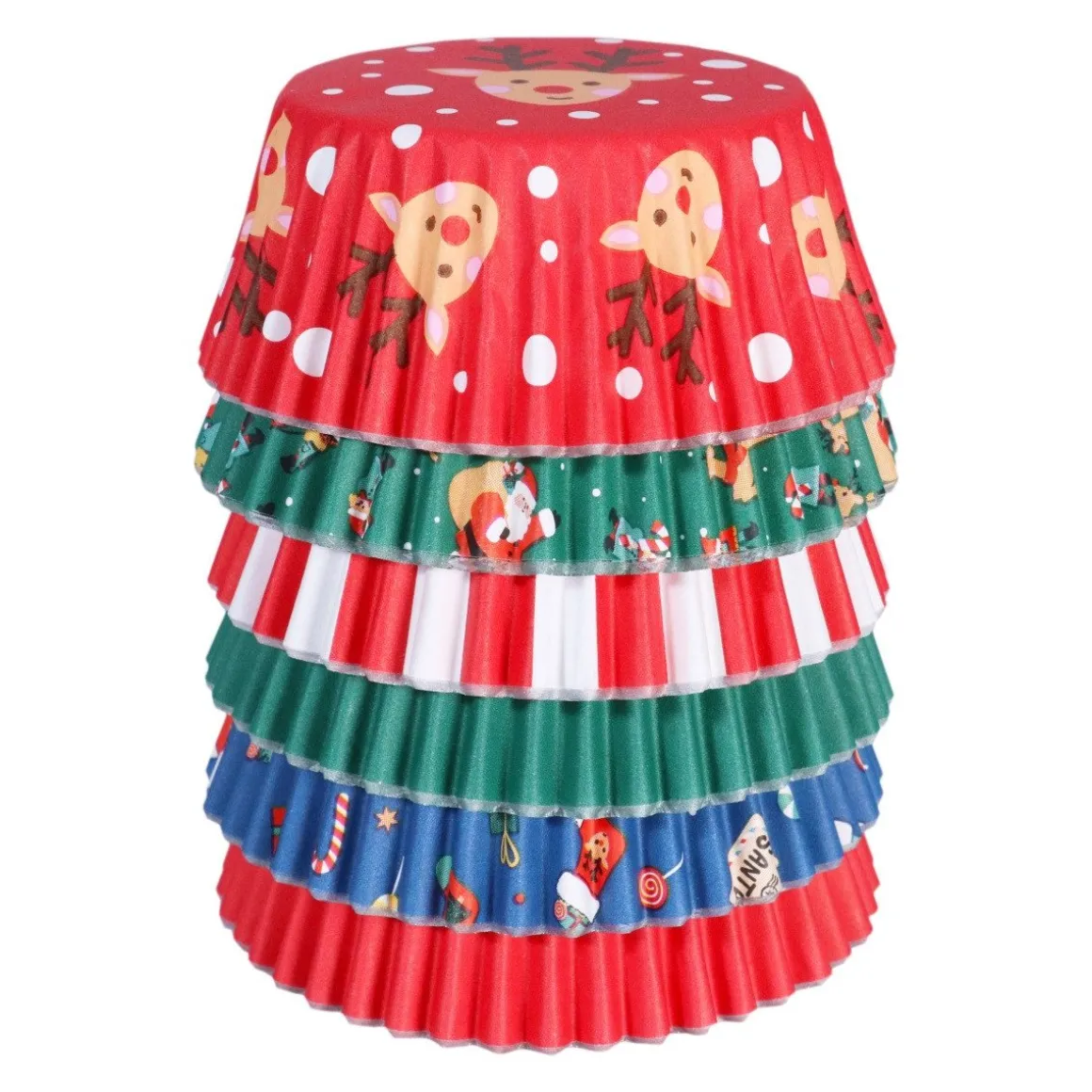 PME Cupcake Vormpjes Kerst Assortiment 100st.