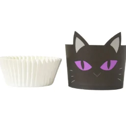 PME Halloween Cupcake Vormpjes Zwarte Kat Ø45mm 12st.
