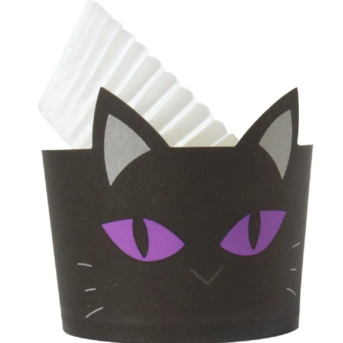 PME Halloween Cupcake Vormpjes Zwarte Kat Ø45mm 12st.
