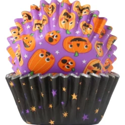 PME Halloween Mini Cupcake Vormpjes Pompoenfeest Ø33mm 60st.
