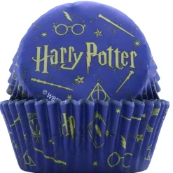 PME Harry Potter Cupcake Vormpjes Folie Goud Ø52mm 30st.