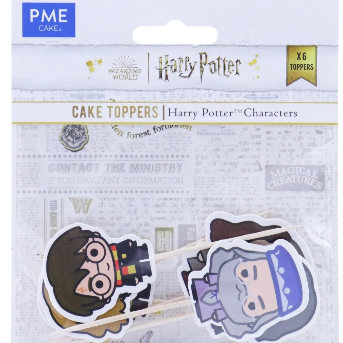 PME Harry Potter Karakters Taartprikkers 6st.