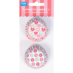 PME Mini Cupcake Vormpjes Pretty Sweet Ø33mm 60st.