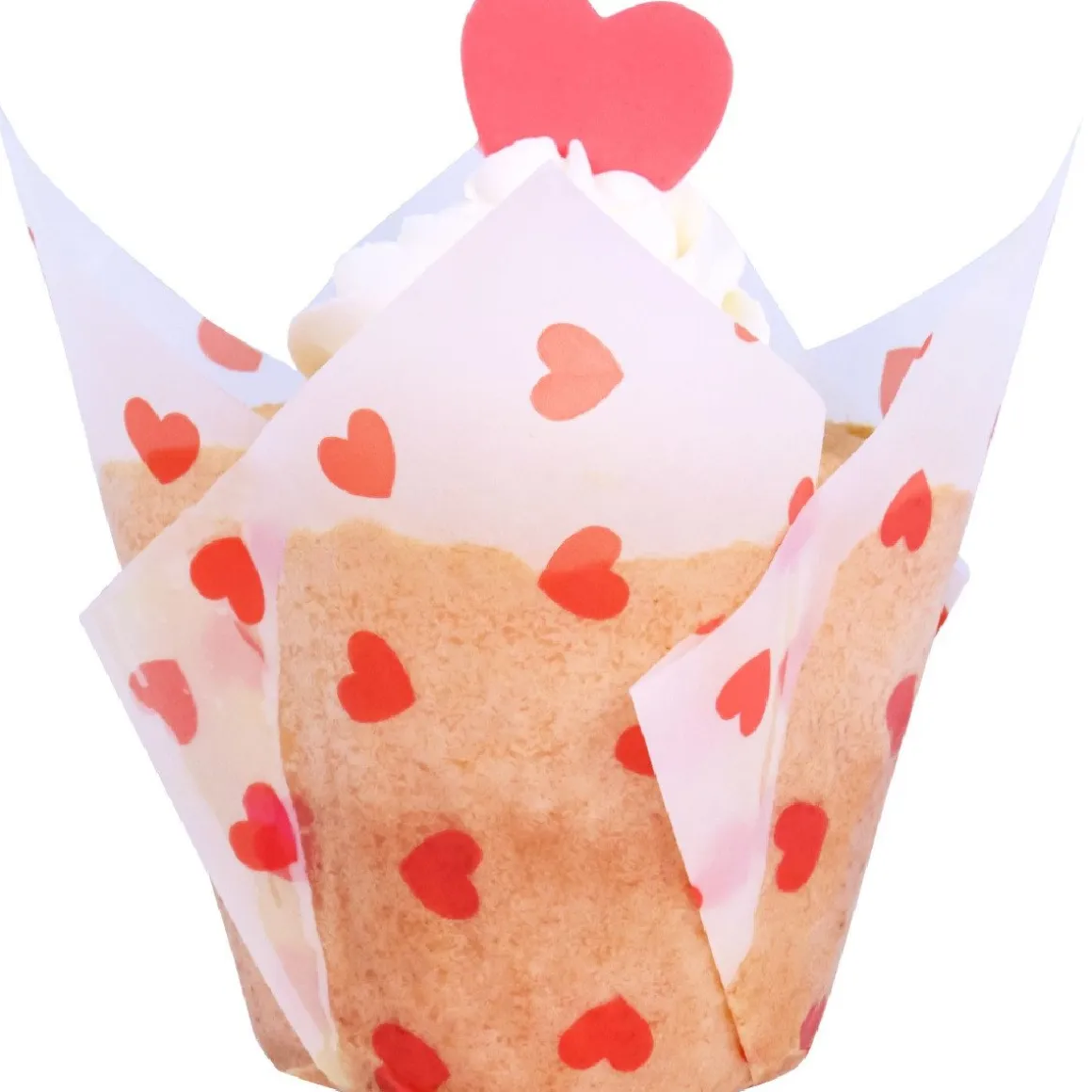 PME Muffin Cups Hartjes 24st.