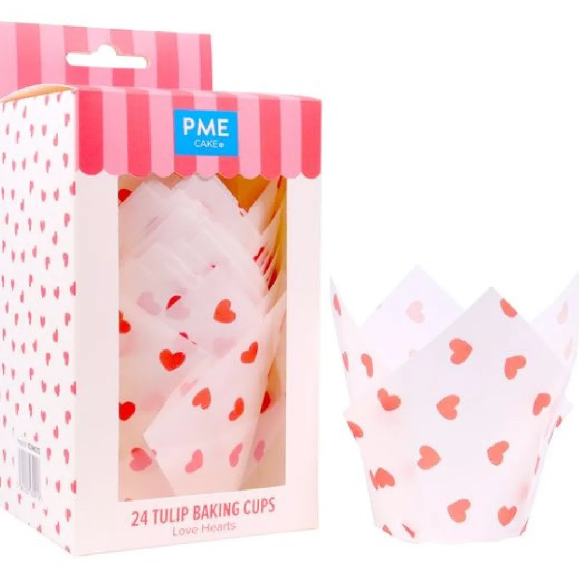 PME Muffin Cups Hartjes 24st.