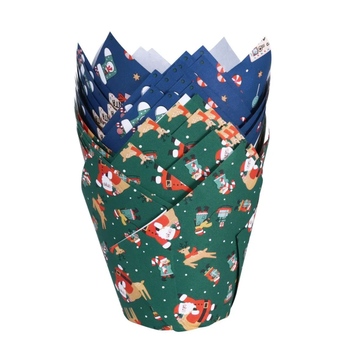 PME Muffin Cups Kerstman 24st