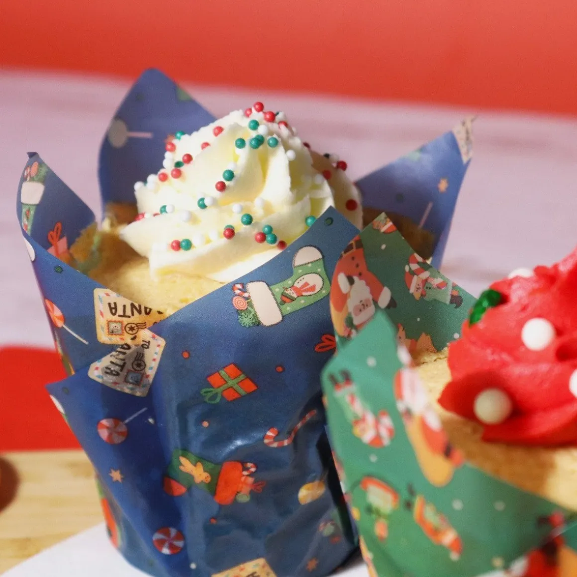 PME Muffin Cups Kerstman 24st