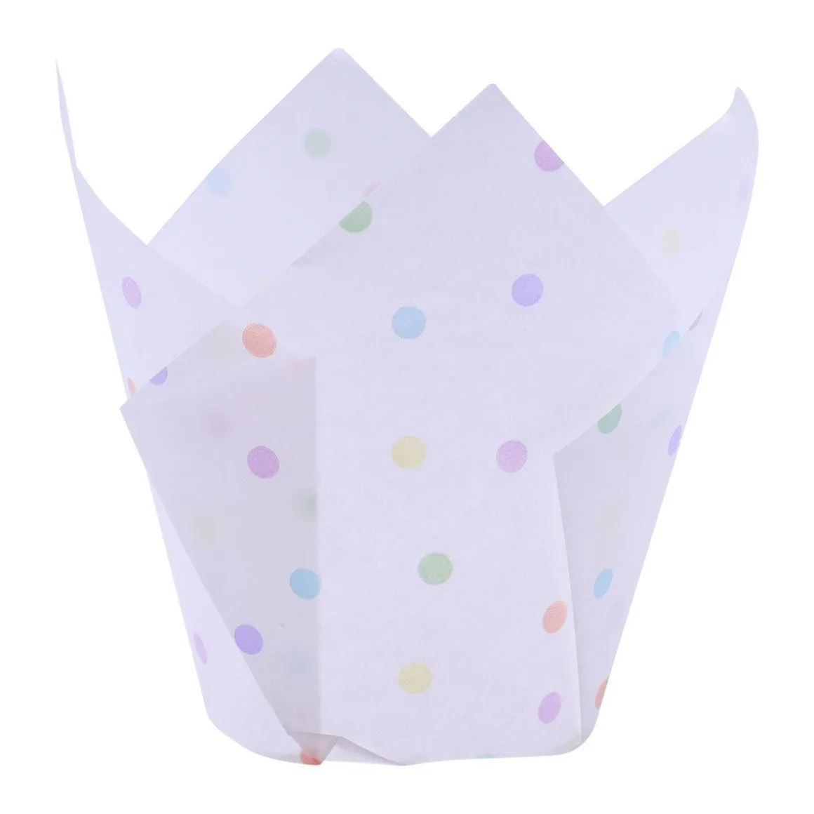 PME Muffin Cups Regenboog Stippen 24st