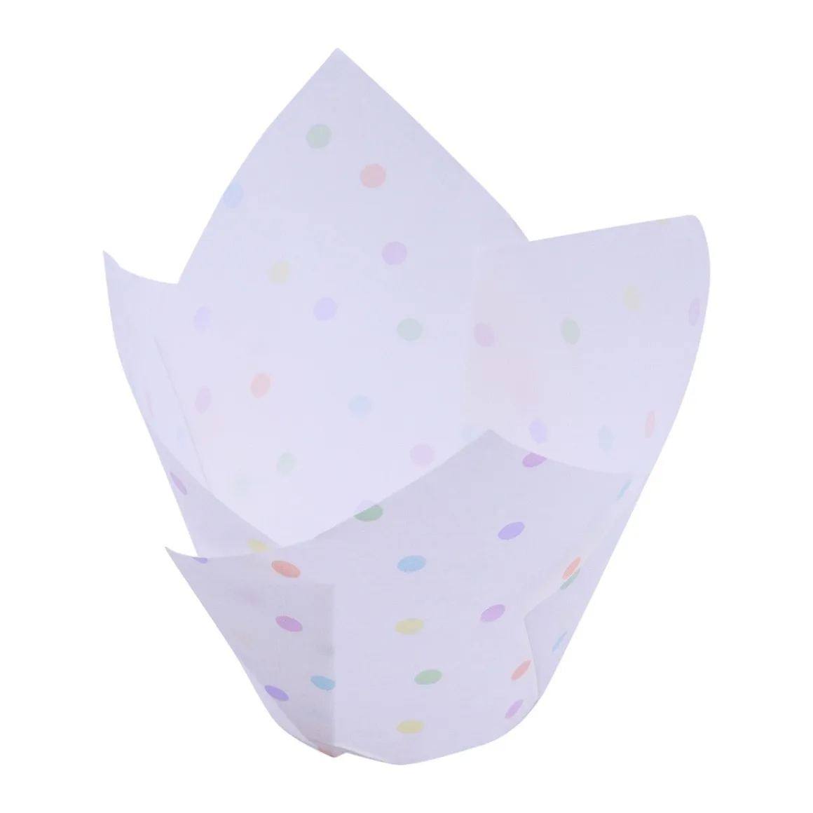 PME Muffin Cups Regenboog Stippen 24st