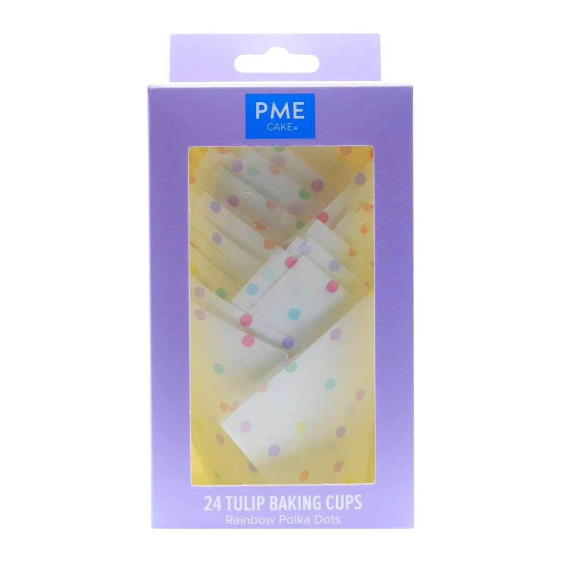 PME Muffin Cups Regenboog Stippen 24st