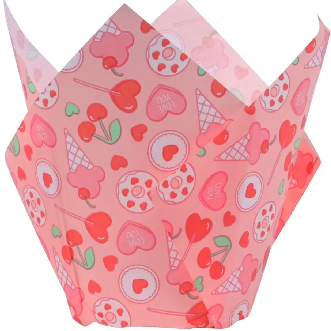 PME Muffin Cups Zoete Liefde 24st.