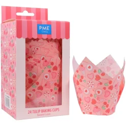PME Muffin Cups Zoete Liefde 24st.