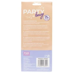 PME Party Zakjes incl. Zilveren Strik 25st. 229x102mm