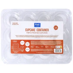 PME Plastic Cupcakehouders (12) Set/3