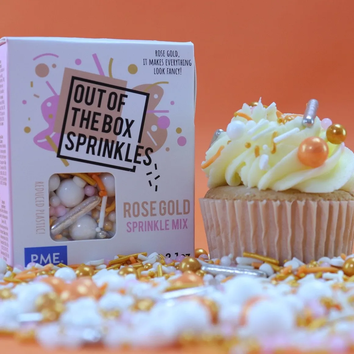 PME Rose en Gouden Sprinkle Mix (Out of the Box) 60g