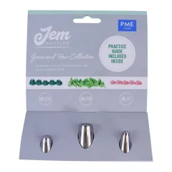 PME Spuitmondjes Gras & Haar Set/3
