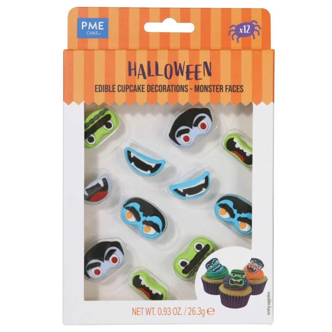 PME Suikerdecoratie Halloween Monsters 12st.
