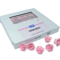 PME Suiker Rozen Roze Ø4cm 36st