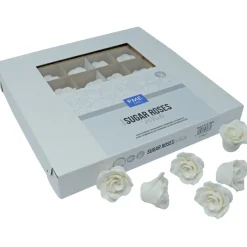 PME Suiker Rozen Wit Ø4cm 36st