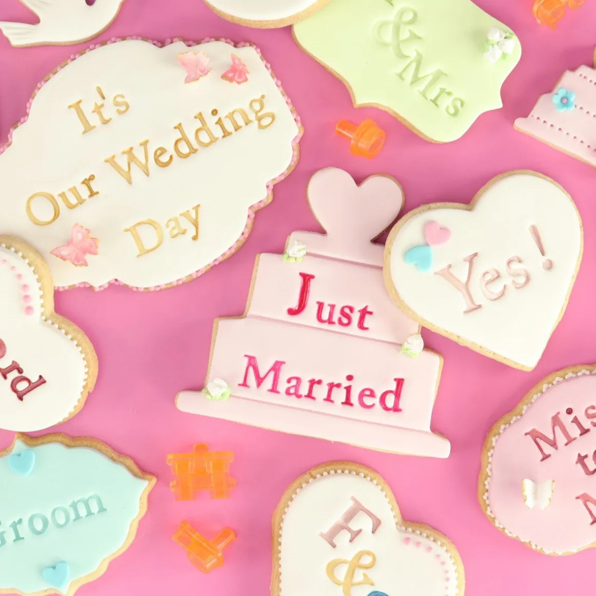 PME Tekst Stempelset Cupcake/Cookie Fun Fonts - Collectie 2