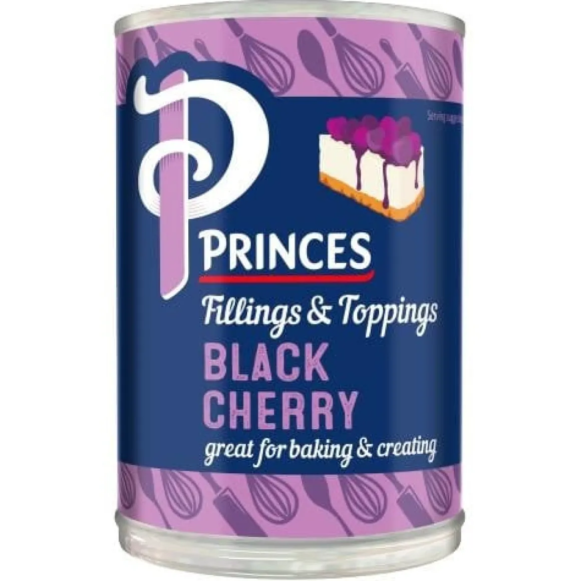 Princes Taartvulling & Topping Zwarte Kers 410gr.