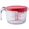 Pyrex Maatbeker met Deksel 1L