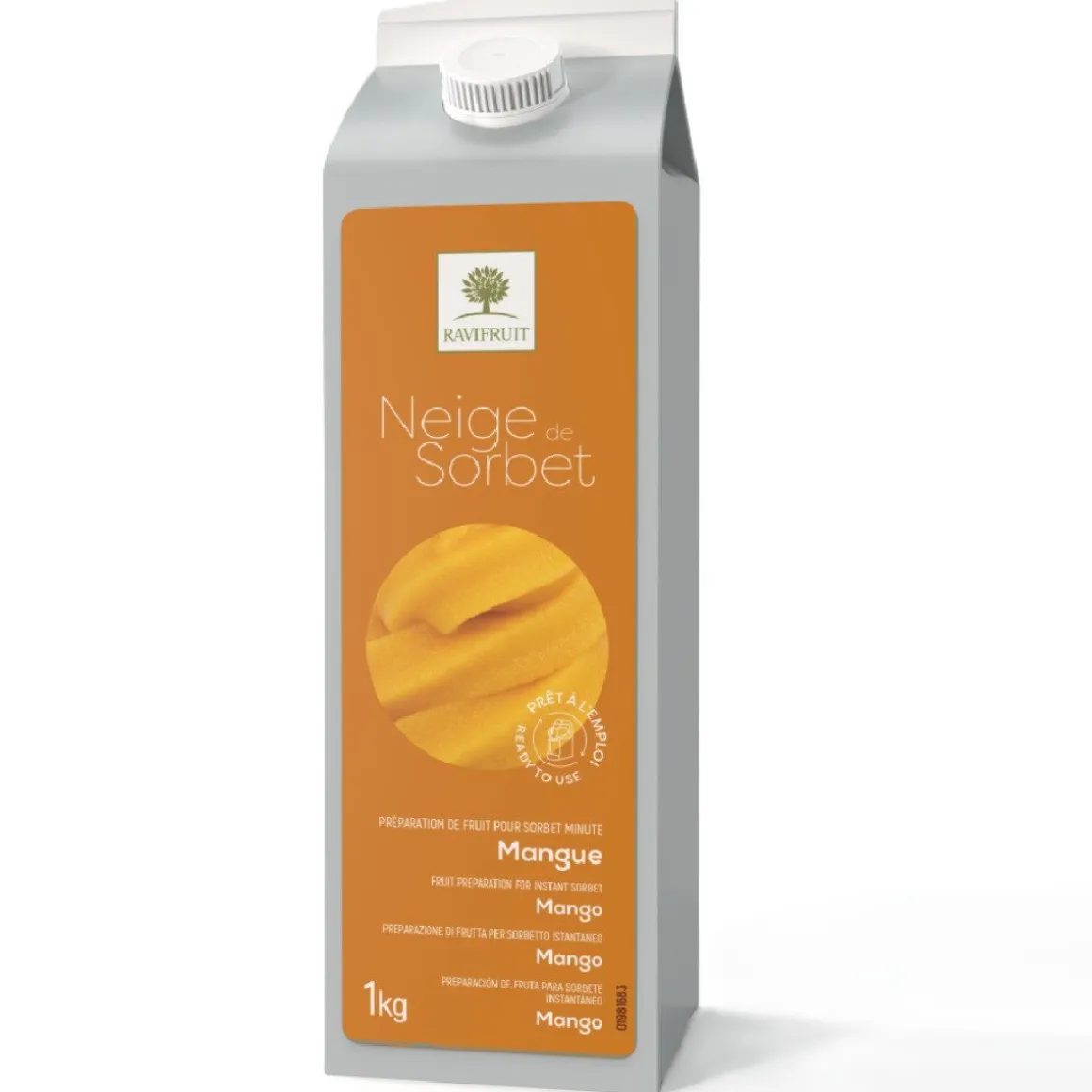 RaviFruit Sorbet Mix Mango 1kg