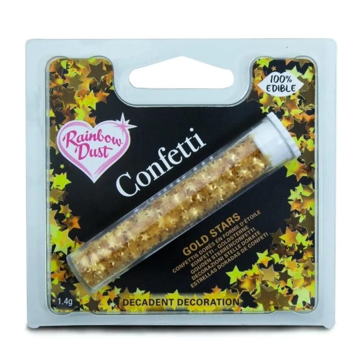RD Eetbare Glitters Sterren Goud 1,4 gram