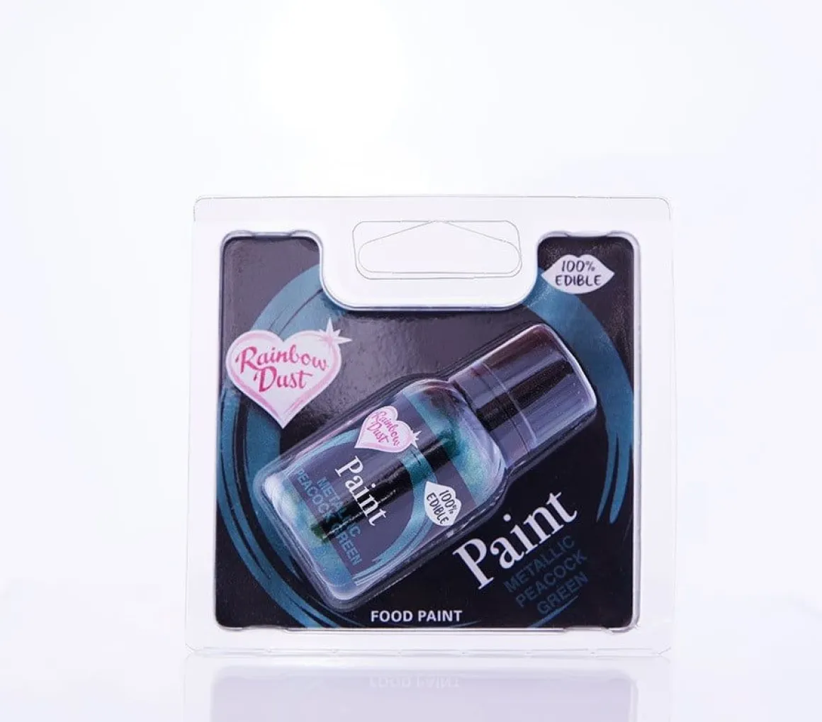 RD Metallic Food Paint Peacock Green 25ml