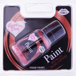 RD Metallic Food Paint Rose Copper 25ml