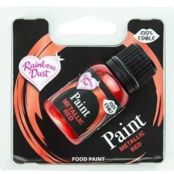 RD Metallic Food Paint Ruby Red 25ml