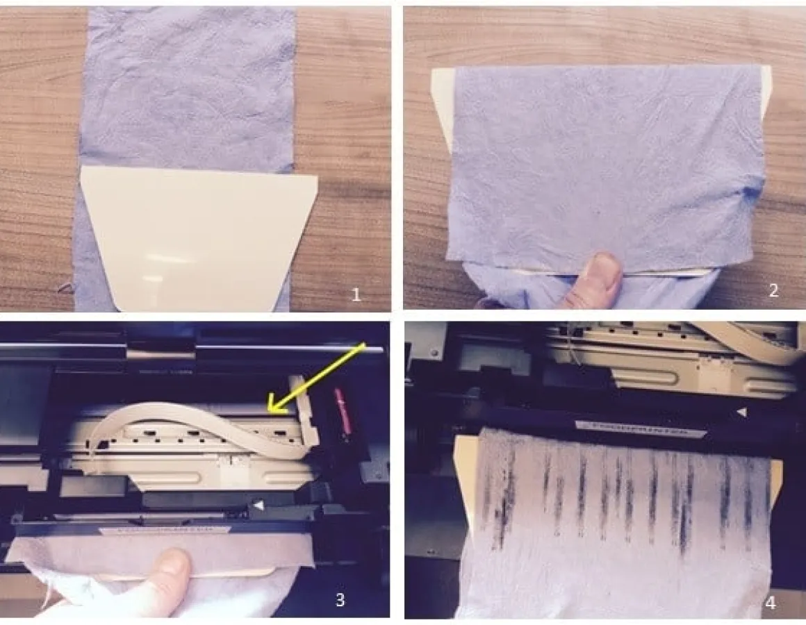 Reinigingsset voor transportwieltjes van de printer