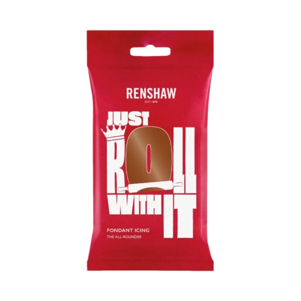 Renshaw Rolfondant Donker Bruin 250g