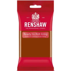 Renshaw Rolfondant Donker Bruin 250g