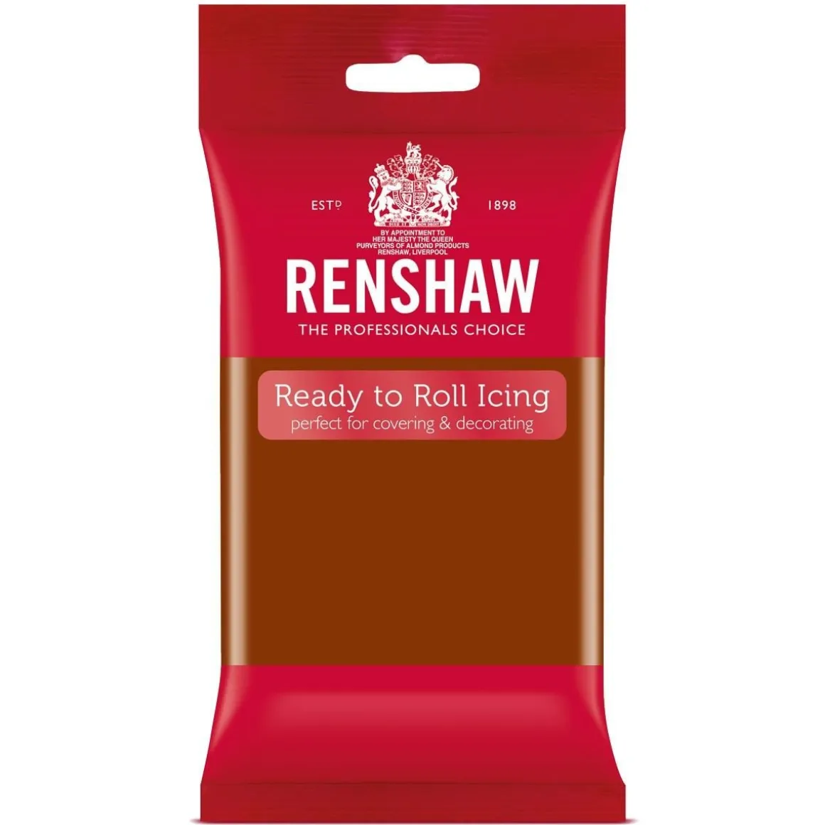 Renshaw Rolfondant Donker Bruin 250g