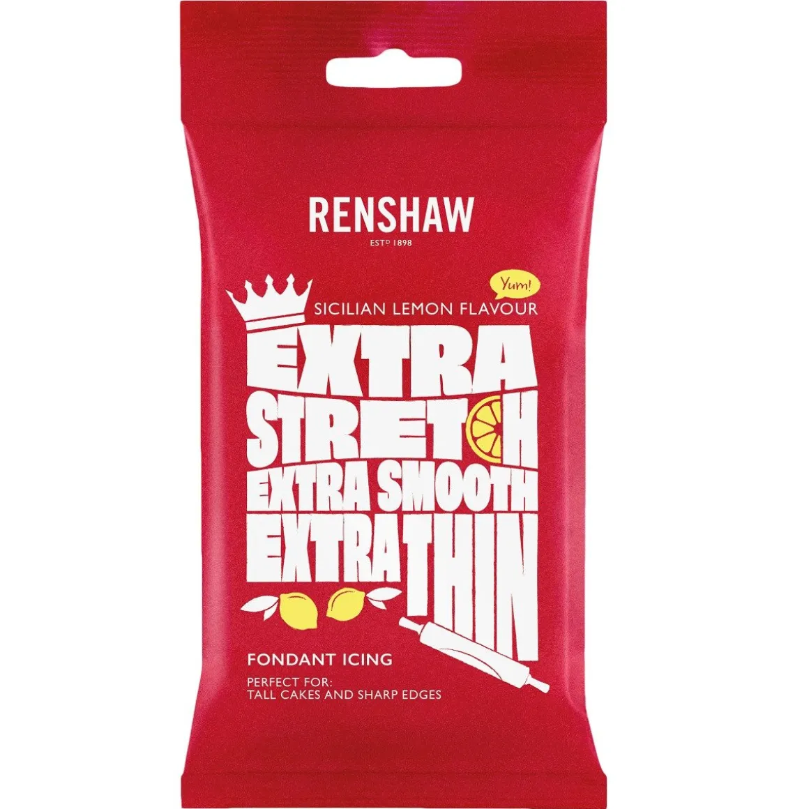 Renshaw Rolfondant Extra 1kg Wit Citroensmaak