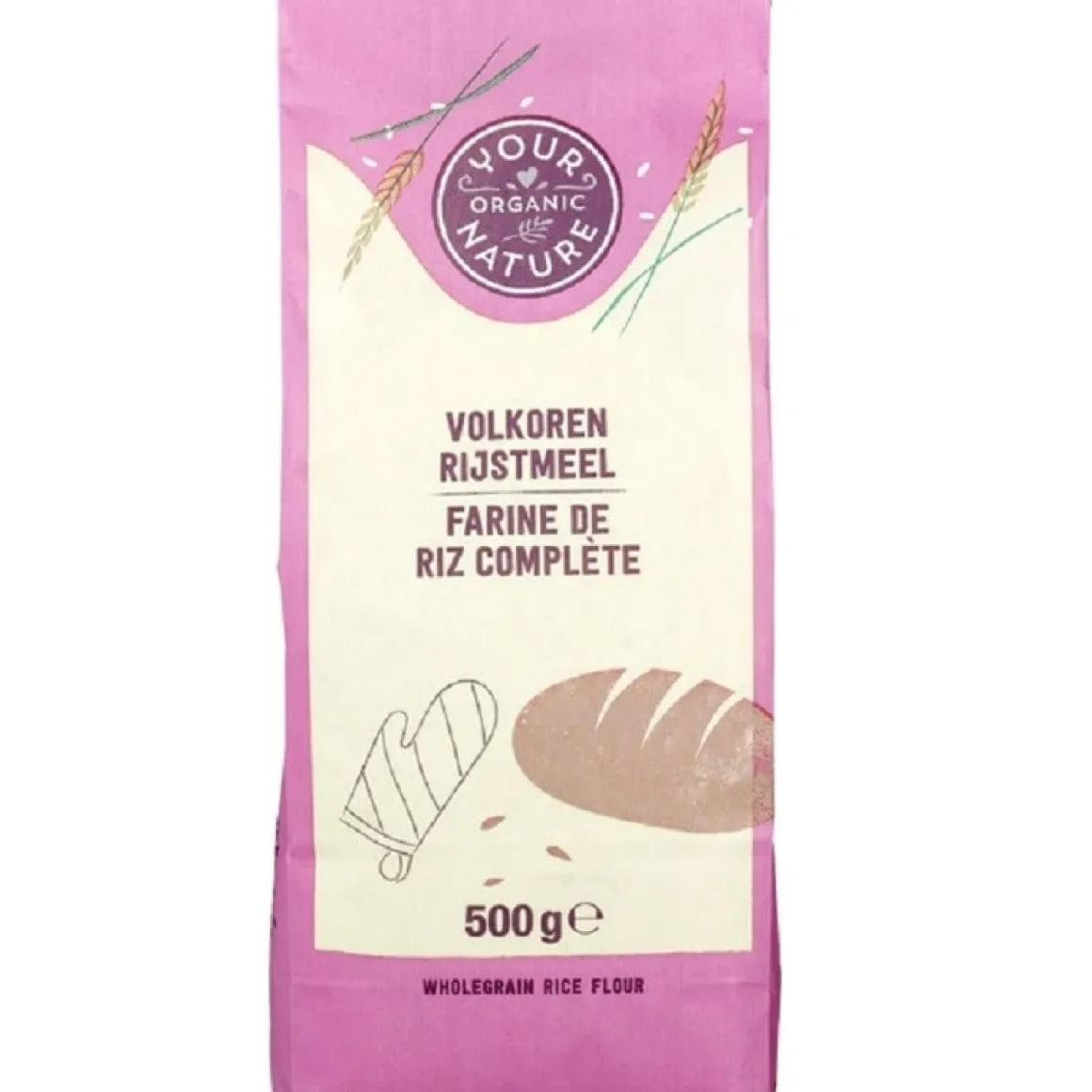 Rijstmeel Volkoren Biologisch 500g