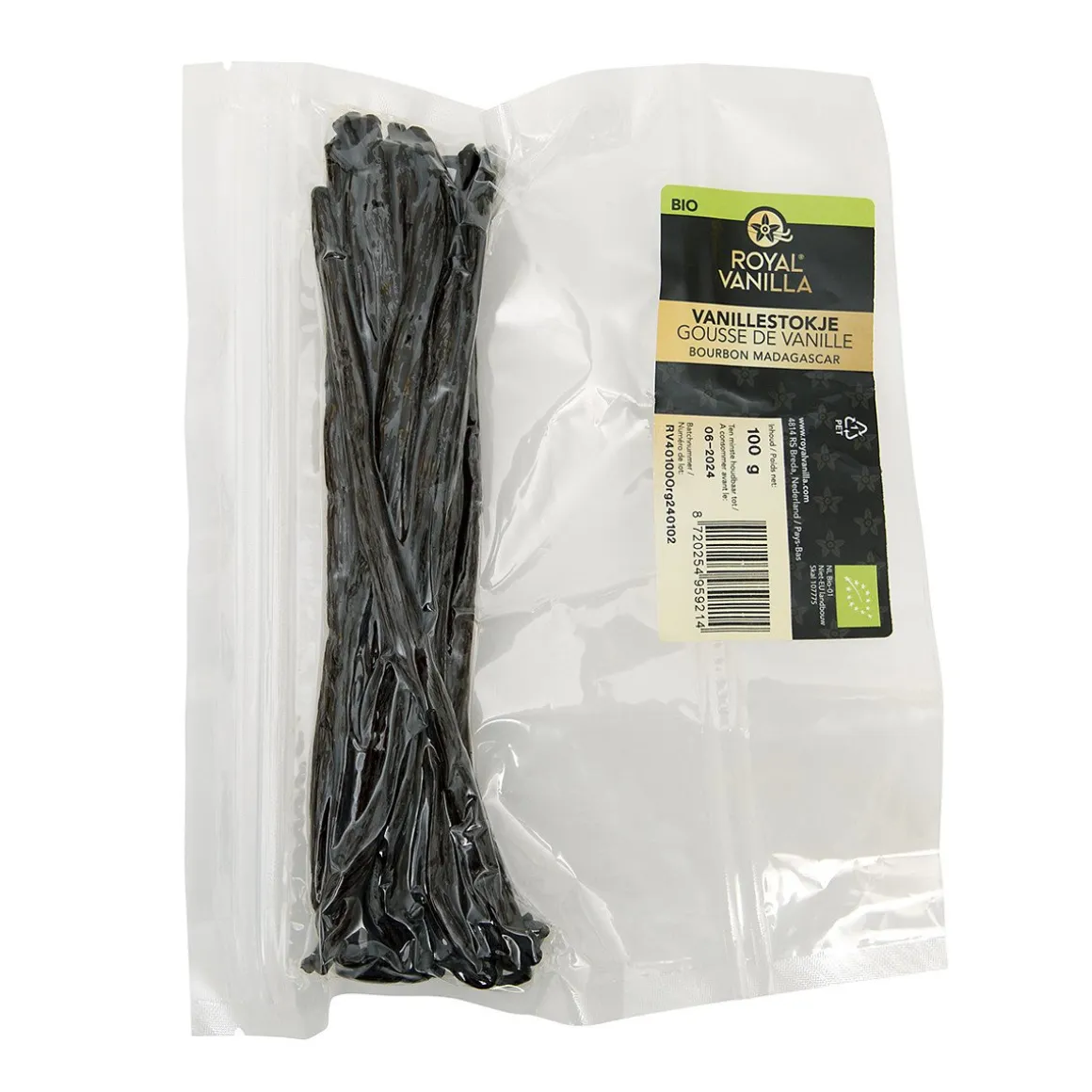 Royal Vanillestokjes Bourbon Biologisch 100g