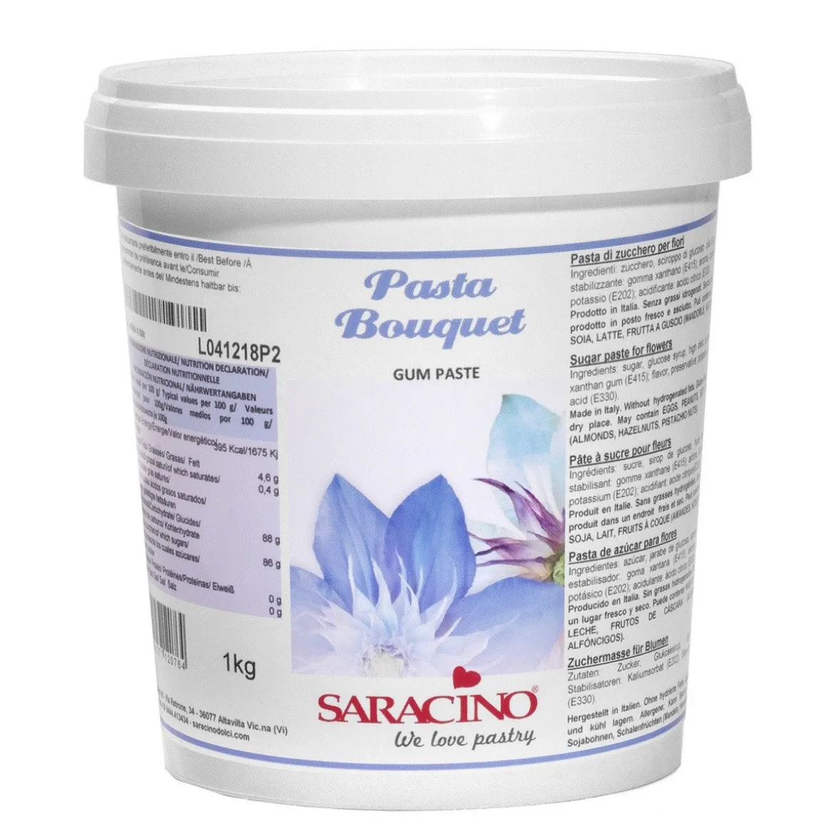 Saracino Bloemen Modelling Paste Wit 1kg