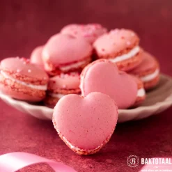 Siliconen Bakmat Macarons Hartmodel 30x40cm / 42 macarons