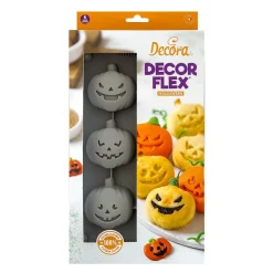 Siliconen Bakvorm Halloween Pompoenen 30x17x3(h) cm