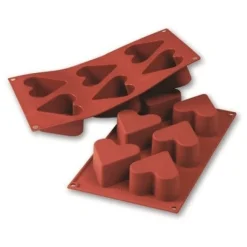Siliconen Bakvorm Hart Ø65h40mm (6)