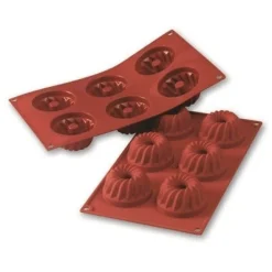 Siliconen Bakvorm Tulband Mini Ø70h36mm (6)