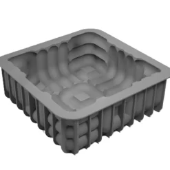 Siliconen Vorm Cubik 18x18x6cm (Dinara Kasko)