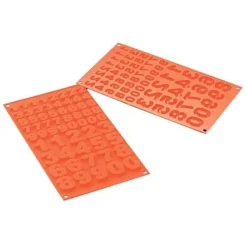 Silikomart Chocolademal Cijfers (0 t/m 9) 1,5x2 / 2,5x3,5 cm