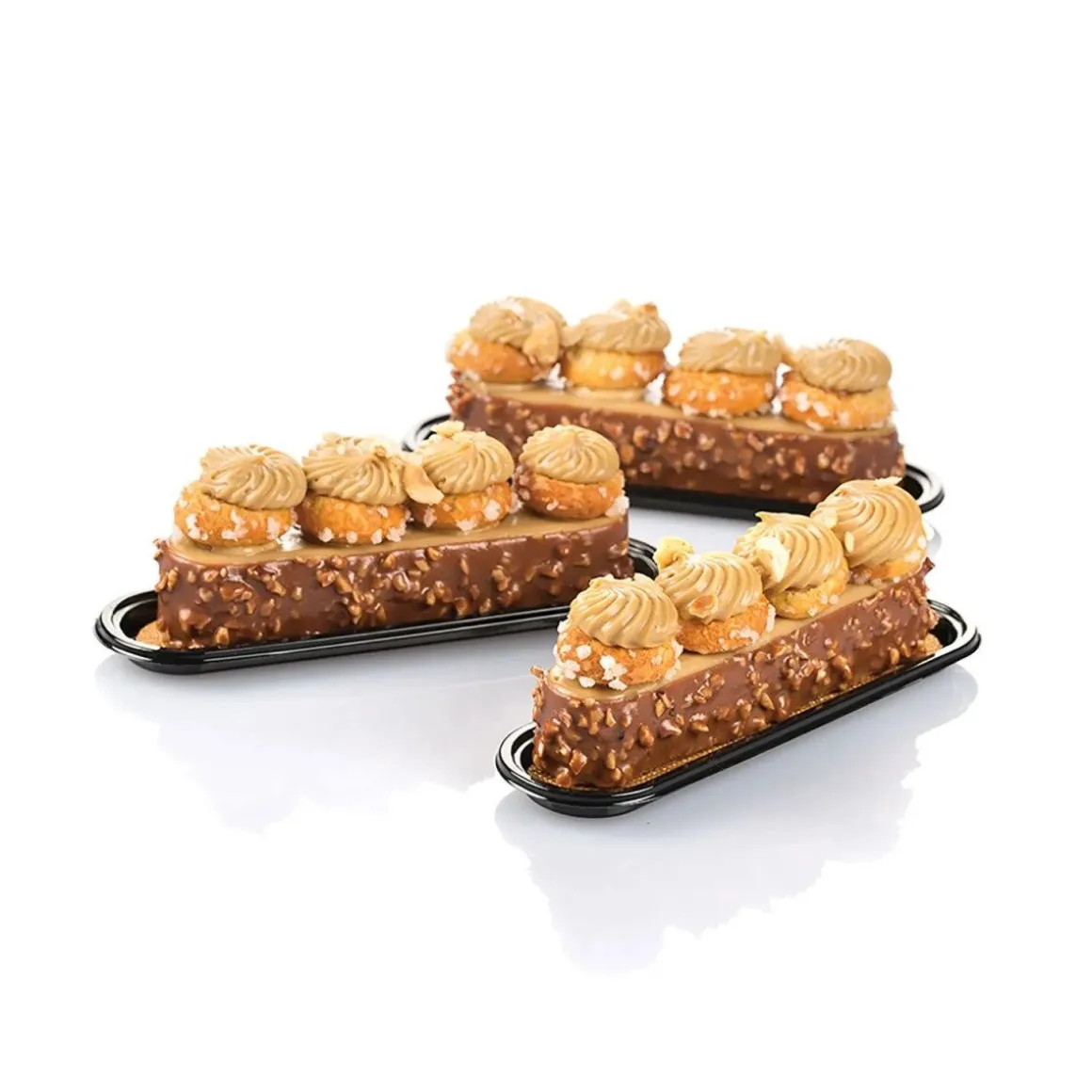 Silikomart Gebakschoteltje Eclair Zwart 14x3,2cm 100st.