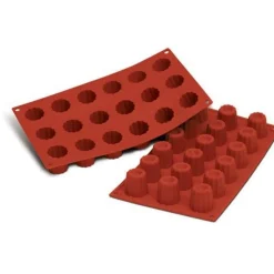 Silikomart Siliconen Bakvorm Mini Bordelais (18x) Ø3,5x3,5cm