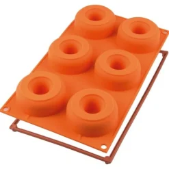 Silikomart Siliconen Bakvorm Donuts (6x) Ø7,5x2,8cm